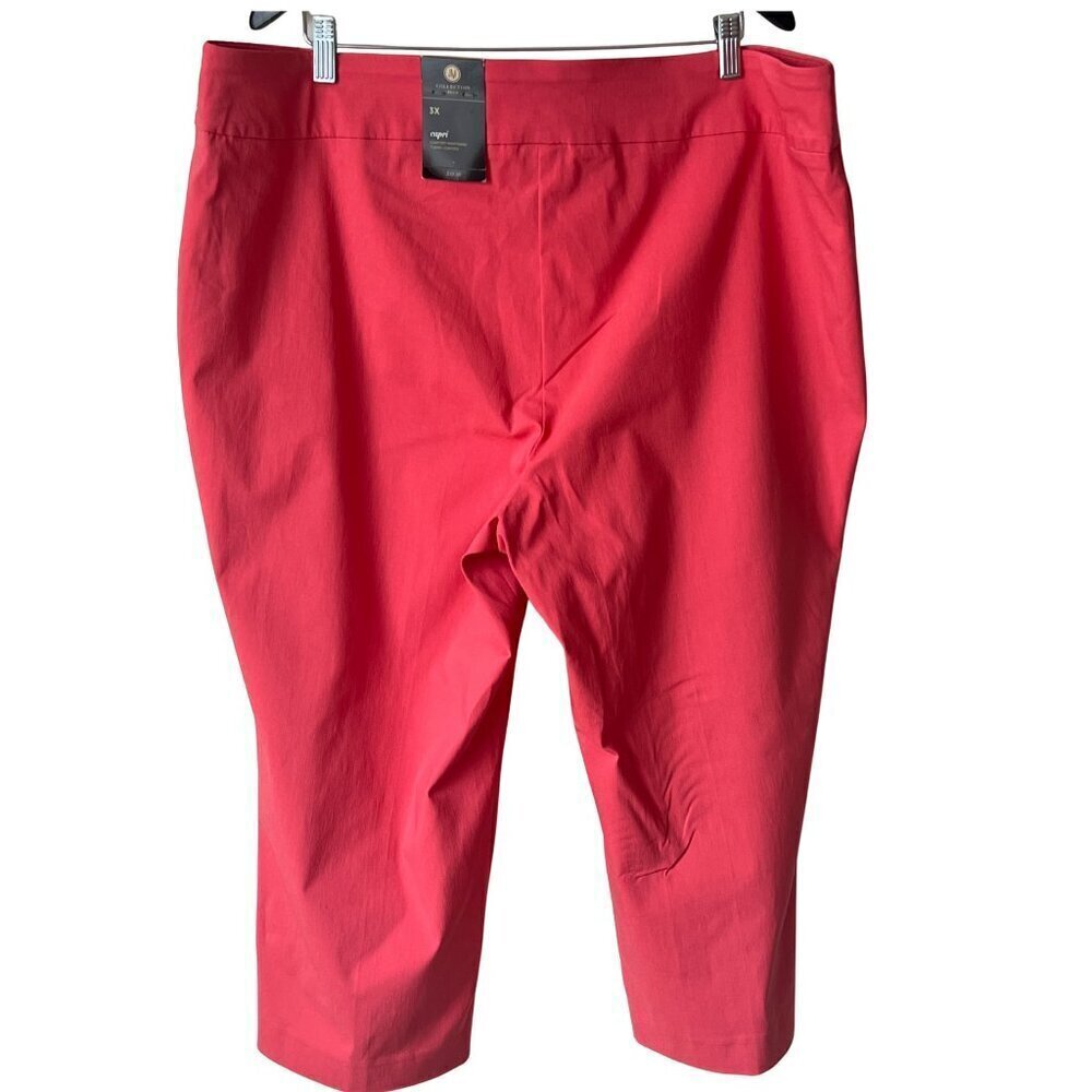 JM Collection Plus Rivet Pull-On Capri Pants, 3X - Picture 2 of 9